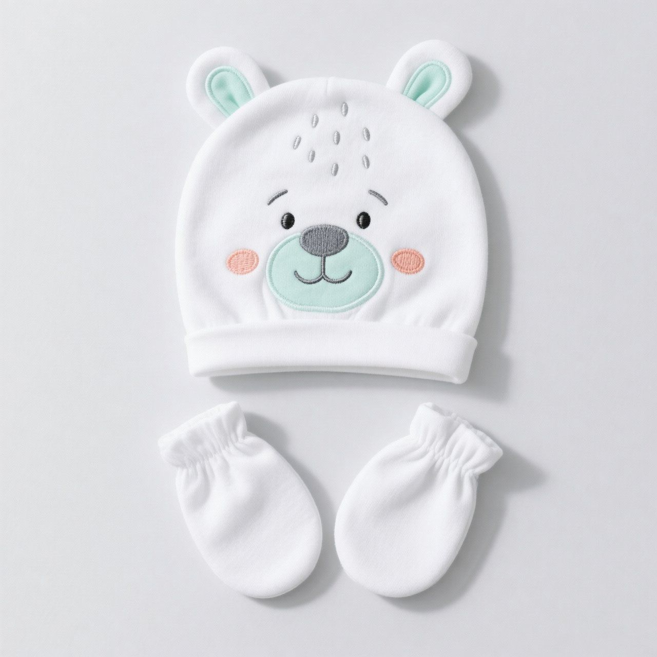 hat_mittens_product_photo ست کلاه ودستکش نخ پنبه ترک