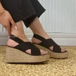 صندل لژدار زنانه مدل ضربدری