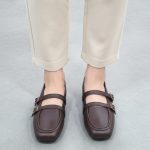 کفش کالج زنانه مدل دو بند تخت - تصویر 7