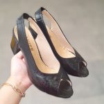 پاشنه دار زنانه مدل پشت بند چروک - تصویر 3