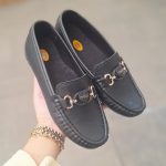 کفش کالج زنانه طبی مدل رویه دوختی یراق دار MIU - تصویر 3