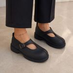 کفش لوفر چرم زنانه مدل تک سگک - تصویر 2