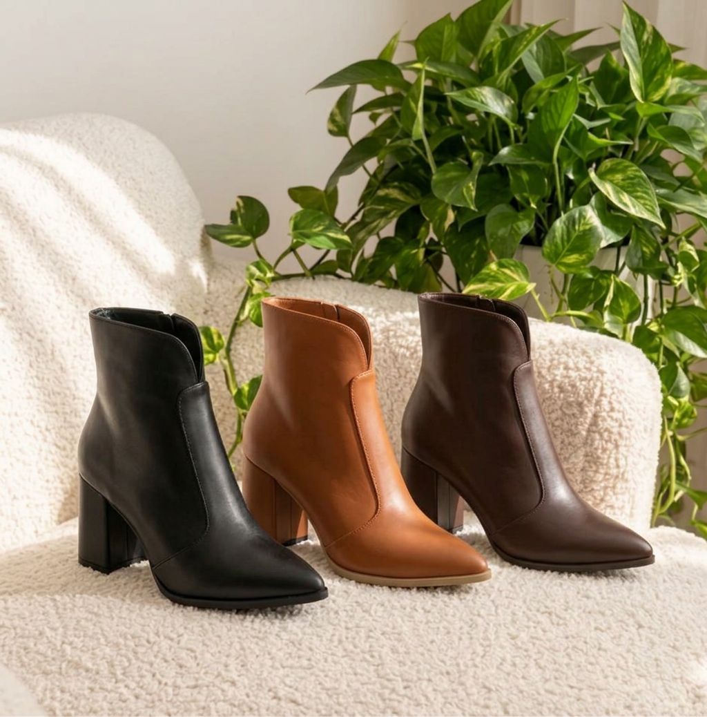 boots_three_colors نیم بوت پاشنه دار زنانه مدل ژاله