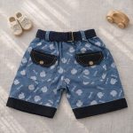 شلوارک پسرانه طرح اپل سایز6تا9 ماه