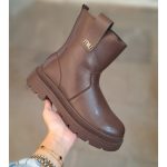 نیم بوت لژدار زنانه مدل بغل زیپ MIU - تصویر 5
