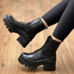 نیم بوت لژدار زنانه مدل لژ مخفی یخ شکن - تصویر 2